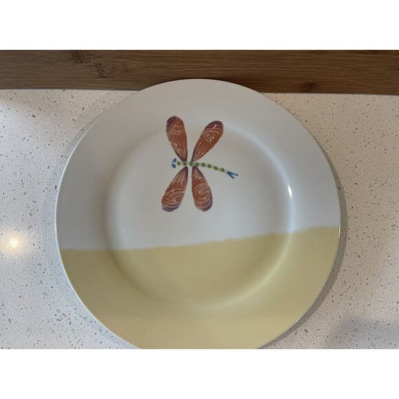 Ciao Italya Design Dragonfly Dinner‎ Plate Yellow - Picture 2 of 5